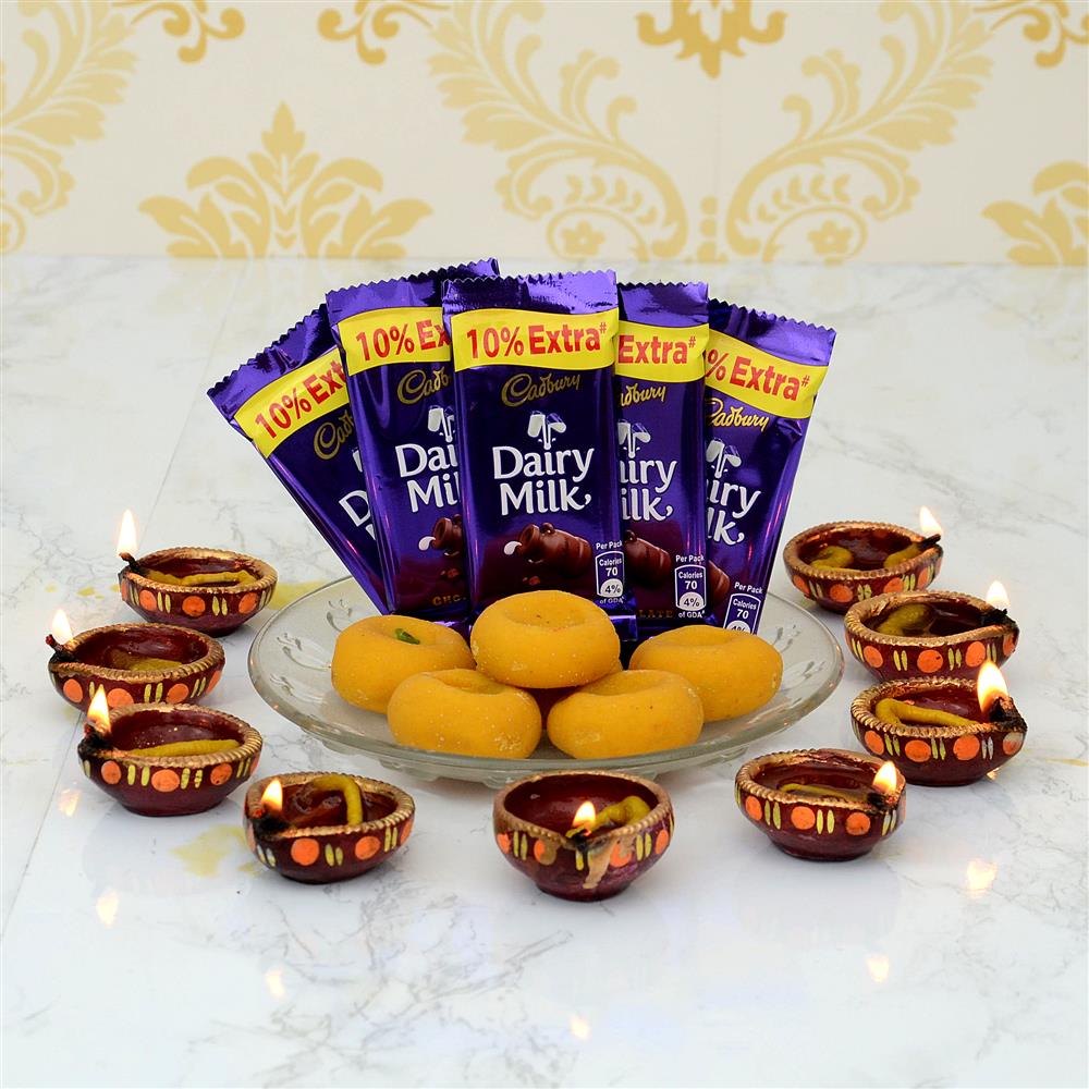 Peda and Dairy Milk Diwali