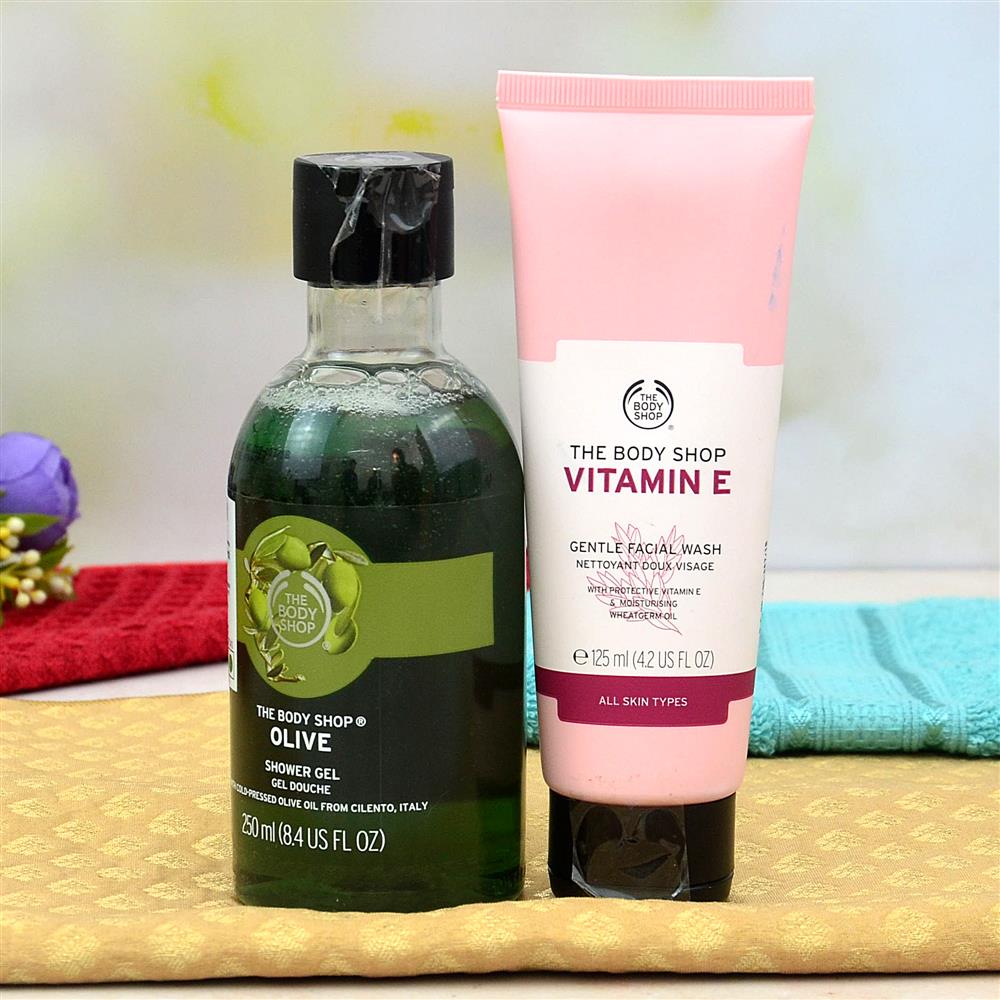 The Body Shop Shower Gel & Facial Wash, Cosmetics for Her on Valentines Day
