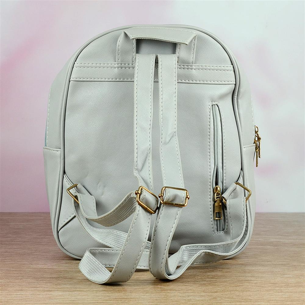 Cute Grey Floral Bag & Round Purse Combo Valentine Gift for Her