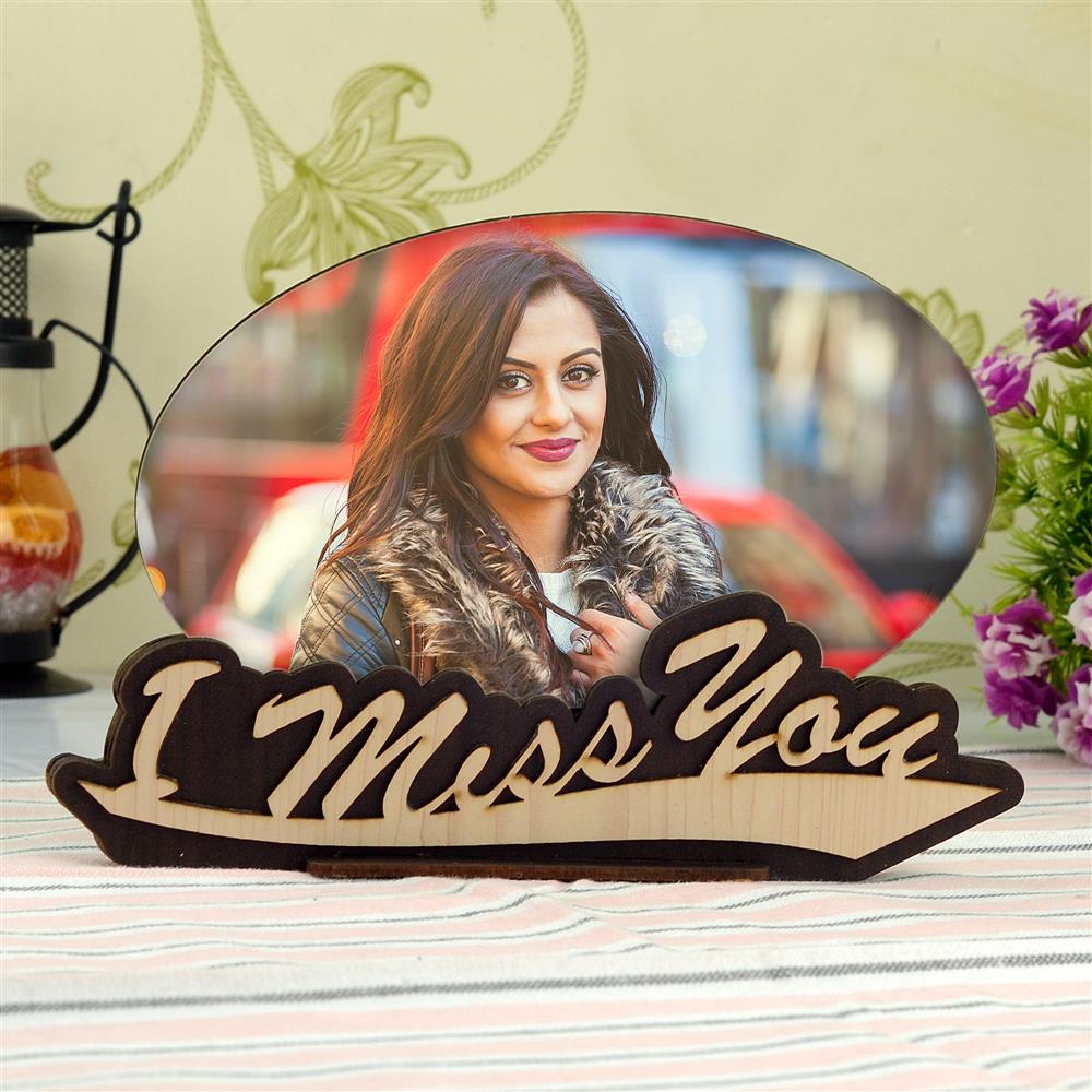 Personalized I Miss You Frame, Valentine Gifts for Wife