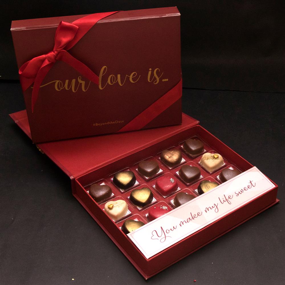 Assorted Love Chocolate Box Valentine Chocolates