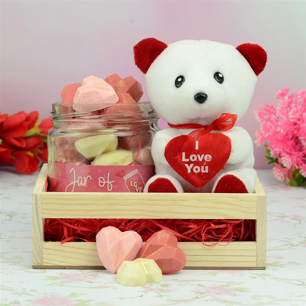 Jar Of Love In Pinewood Basket Valentine Body Care Him Jar Of Love In Pinewood Basket Valentine Body Care Him