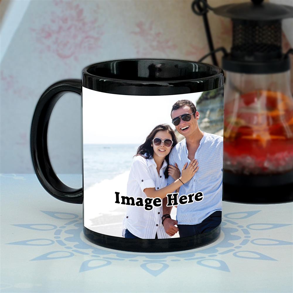 Classic Black Mug, Personalized Photo Mugs