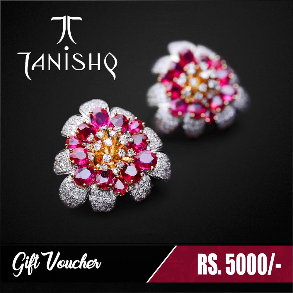 Tanishq Gift Voucher Rs.5,000/. Send Tanishq Jewellery Gift Vouchers