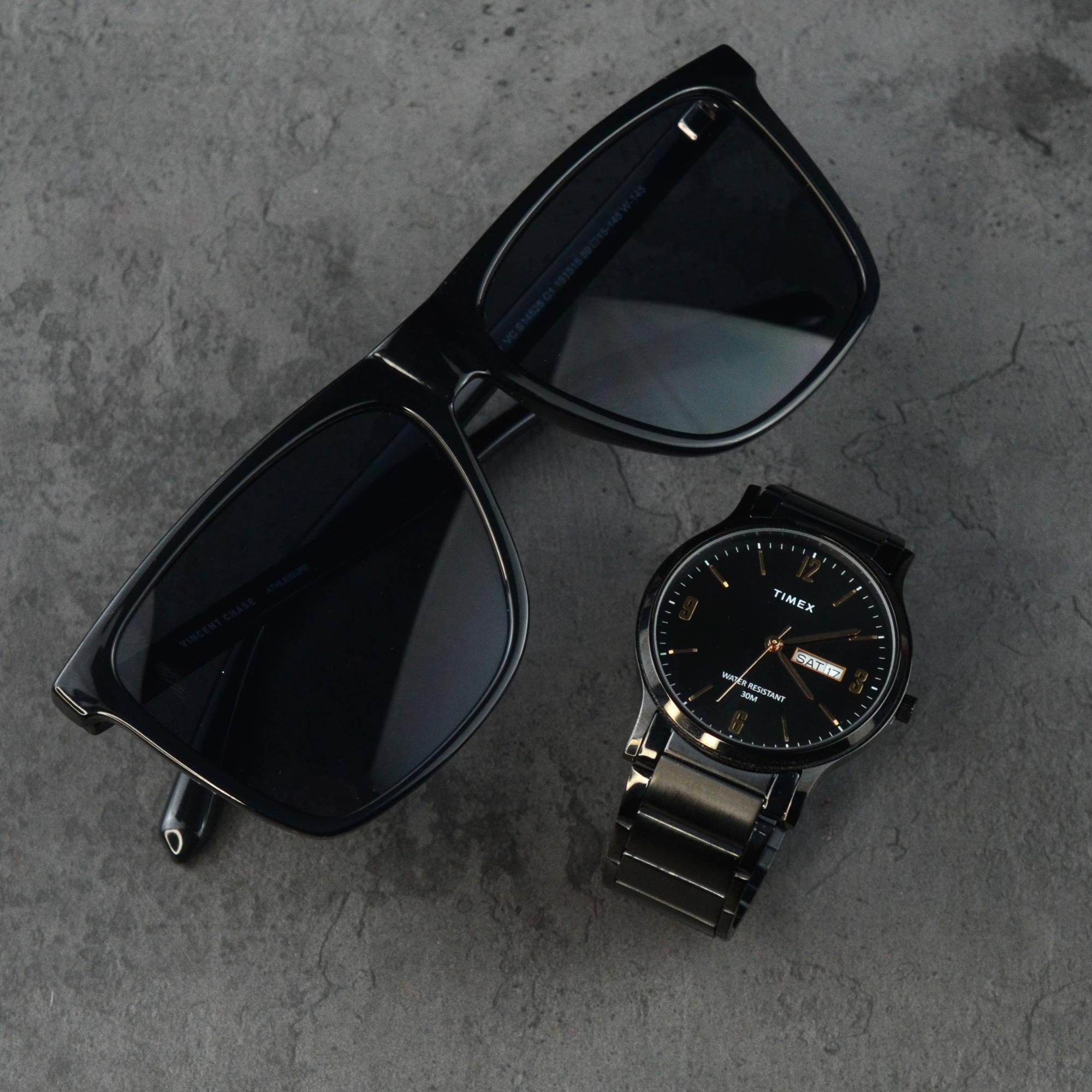 Fastrack Sunglass and Watch Combo