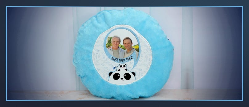 Best Dad Ever Round Panda Pillow Best Dad Ever Round Panda Pillow