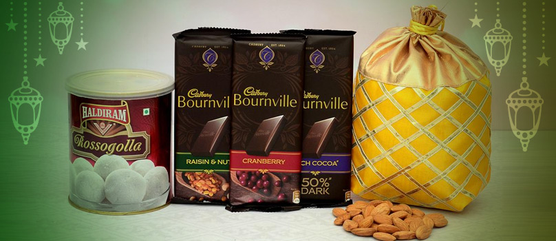 Bourneville Rasgulla Almond Eid Combo Bourneville Rasgulla Almond Eid Combo