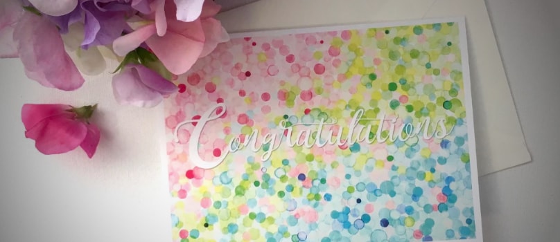 Bubble Art Congratulations Bubble Art Congratulations