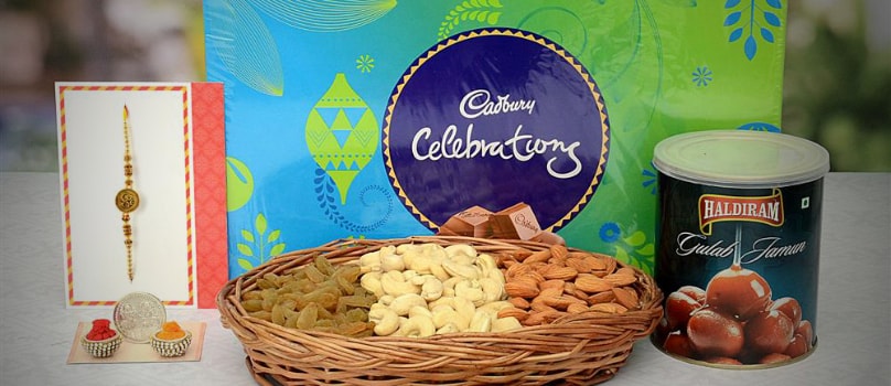 Celebrations Tin Sweets Rakhi Thread Celebrations Tin Sweets Rakhi Thread