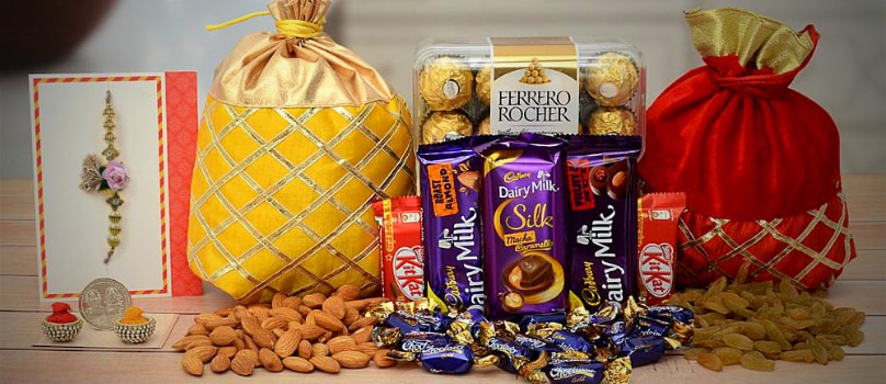 Choco Rakhi Potli Choco Rakhi Potli