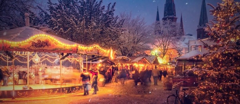 Christmas Fair Scene Christmas Fair Scene