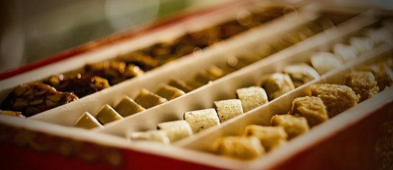 Dry Fruits Sweets Rows Dry Fruits Sweets Rows