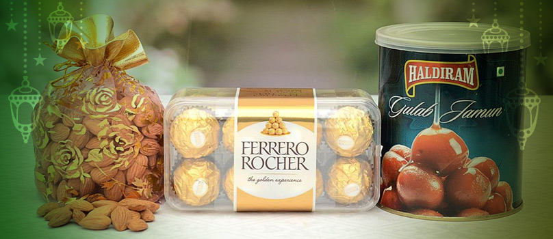 Ferrero Gulab Jamun Almond Eid Combo Ferrero Gulab Jamun Almond Eid Combo