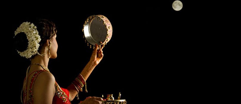 Looking at Moon Karwa Chauth Looking at Moon Karwa Chauth