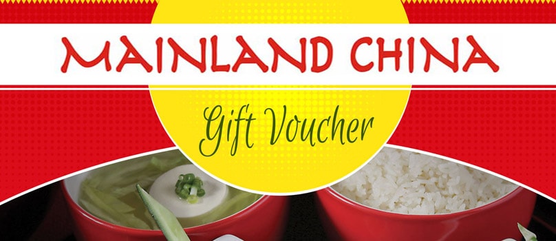 Mainland China Gift Vouchers Mainland China Gift Vouchers