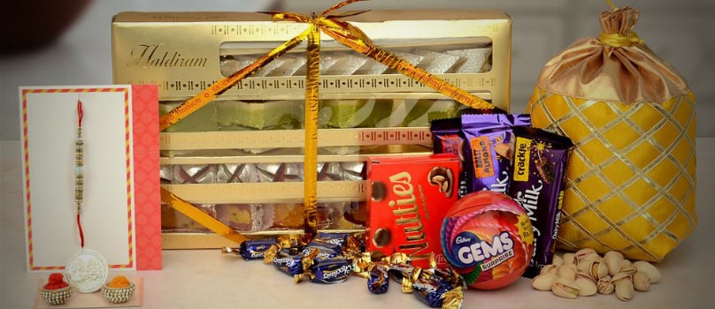 Mixed Chocolates Sweets Rakhi Mixed Chocolates Sweets Rakhi