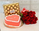 Send Cakes and Flowers to your beloved on Valentine's day