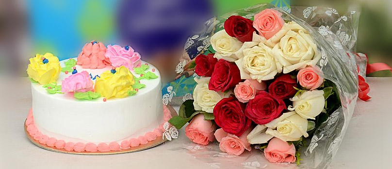 Can Cakes be sent with Flowers to India Can Cakes be sent with Flowers to India