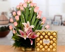 Pink Tulip Ferrero Box