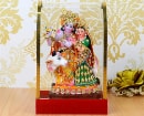 Radha Krishna Idol in Glass