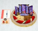 Round Tray Chocolates Rakhi
