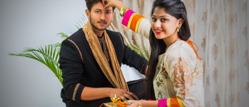 Sister Brother Tilak Rakhi Sister Brother Tilak Rakhi