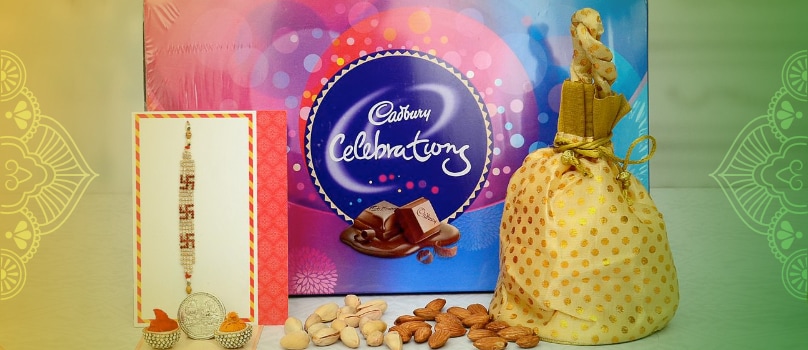 Swastika Rakhi Choco Dry Fruit Swastika Rakhi Choco Dry Fruit
