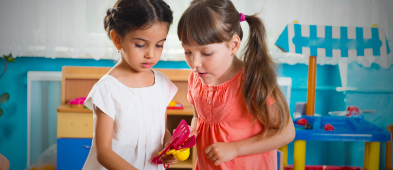 Two Girls Playing Two Girls Playing