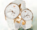 White Round Dial Watch