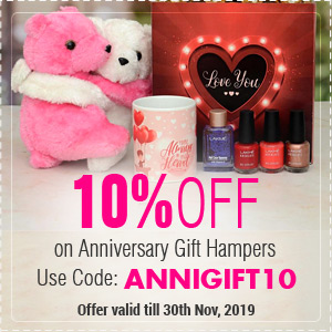 Deals | Get flat 10% off on Anniversary Gift Hampers