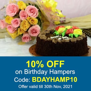 Deals | 10% off on Birthday Hampers.