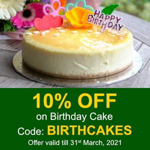 Deals | 10% Off on Birthday Cake 