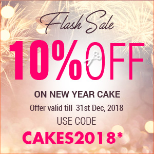 Deals | Get flat 10% off on New Year Cake