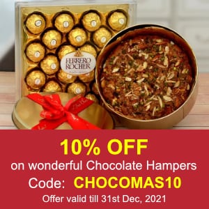 Deals | 10% Off on Christmas Chocolate Hampers.