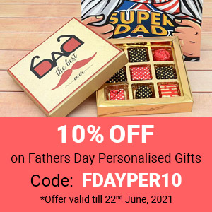 Deals | 10% off on Fathers Day Personalised Gifts
