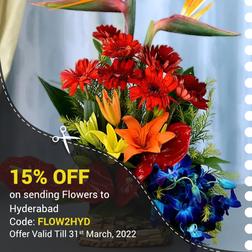 Deals |  Get 15% off on sending Flowers to Hyderabad