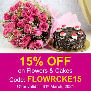 Deals | 15% Off on Flowers & Cakes