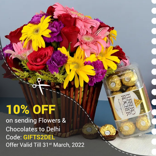 Deals |  Flat 10% off on sending Flowers & Chocolates to D