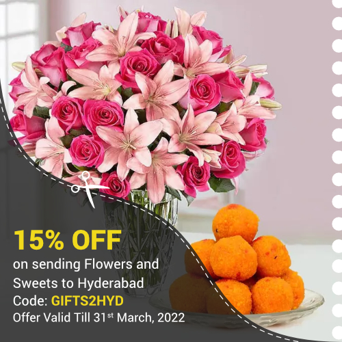 Deals | Get 15% off on sending Flowers and Sweets to Hyder