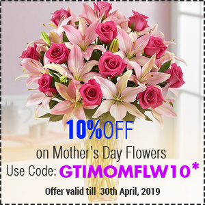 Deals | Get flat 10% off on Mother’s Day Flowers