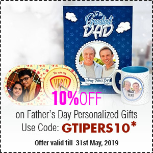 Deals | Get flat 10% off on Father’s Day Personalized Gi