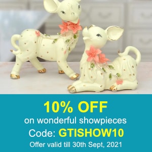 Deals | 10% off on wonderful showpieces.