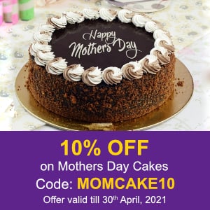 Deals | Flat 10% off on Mothers Day Cakes