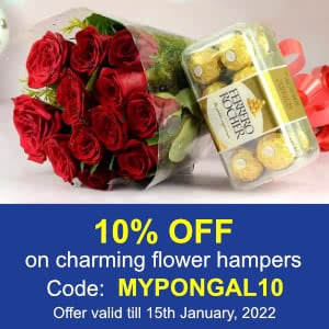 Deals | 10% off on Pongal flower hampers