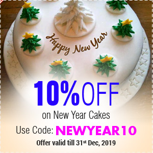 Deals | Get flat 10% off on New Year Cakes