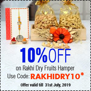 Deals | Get flat 10% off on Rakhi Dry Fruits Hamper