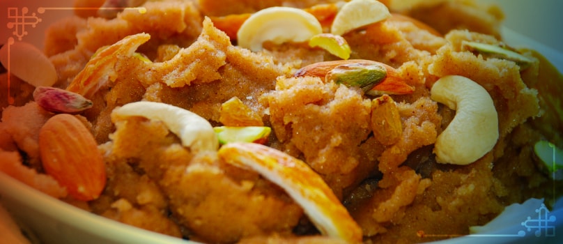 Sooji Halwa Dish Sooji Halwa Dish