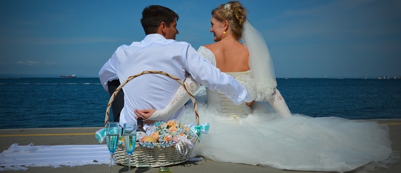 Wedding Couple by The Sea Wedding Couple by The Sea